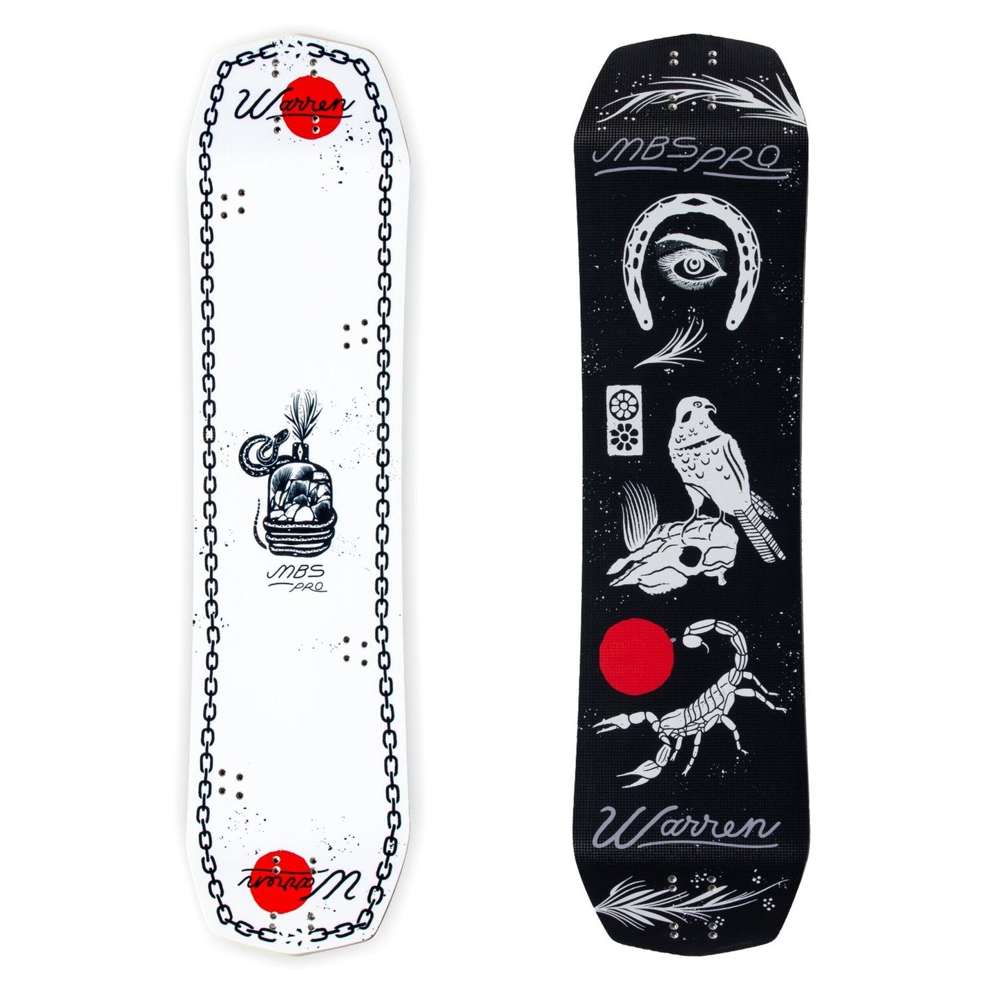 11406 - MBS Pro 97 Warren III Mountainboard Deck - Snake