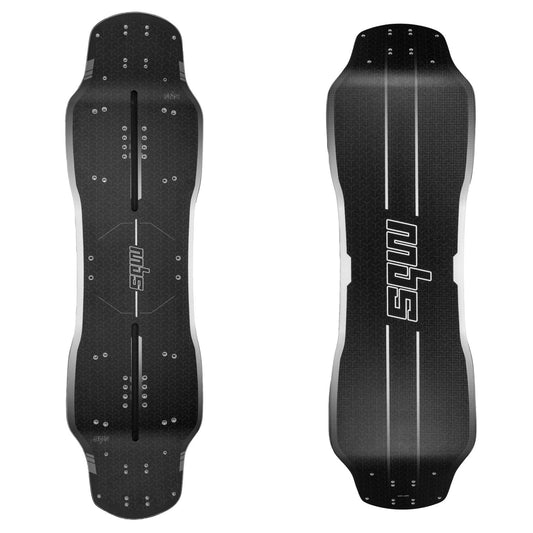 MBS Agent Deck showcasing its wide 28cm design and durable snowboard composite construction.