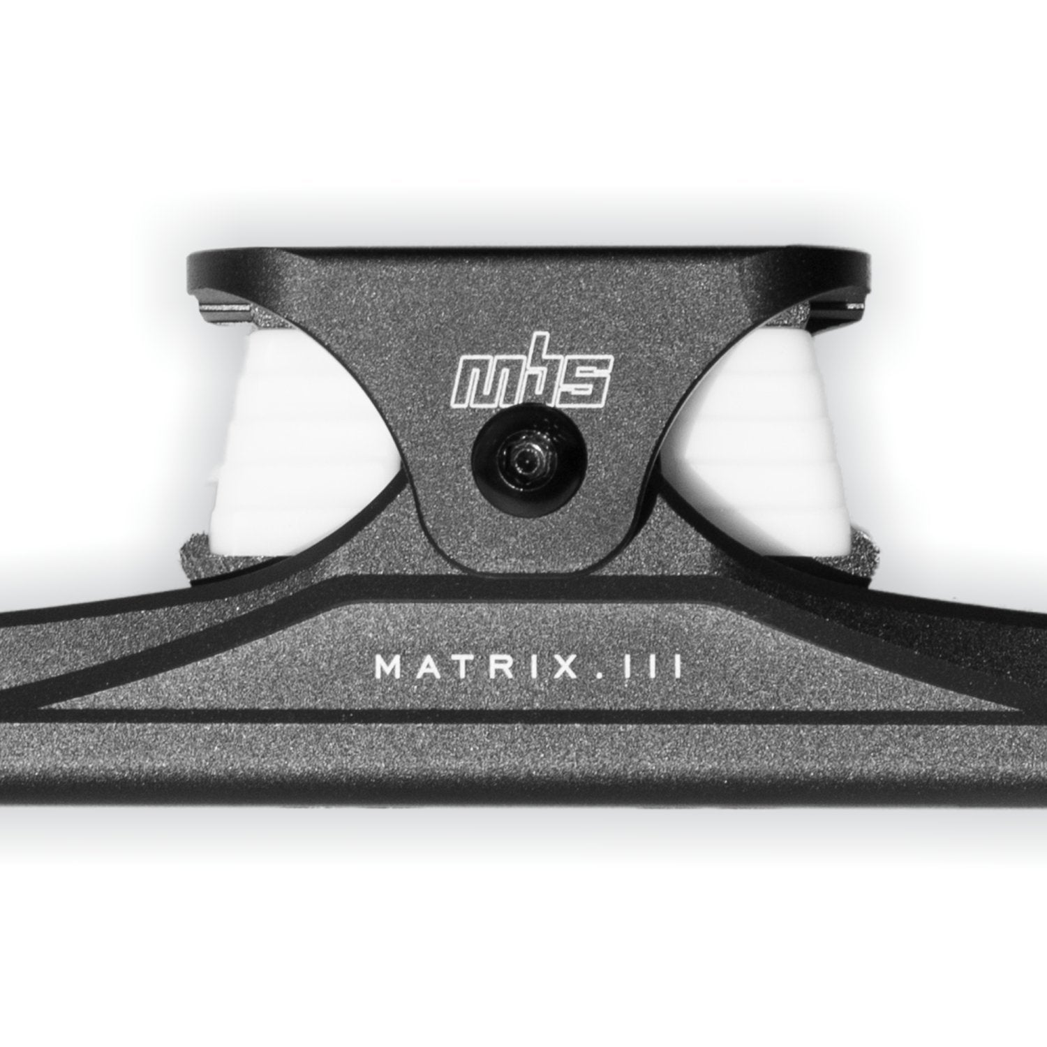 Adjustable turning resistance on MBS Matrix III CNC truck for ultimate carving or stability.