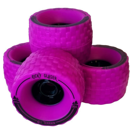 13407 - MBS All-Terrain Skateboard Wheels (4) - Purple "Ricky Glaser" Edition