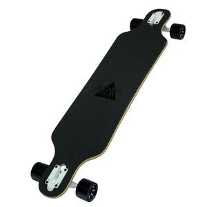 Drop Through Longboard (Blue Geo) - Atom 40"