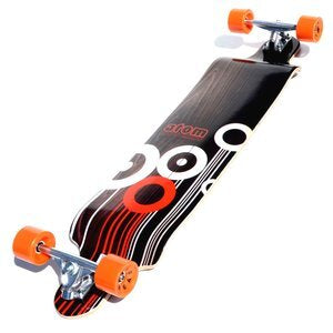 Drop Deck Longboard (Orange Cirlces) - Atom 41"